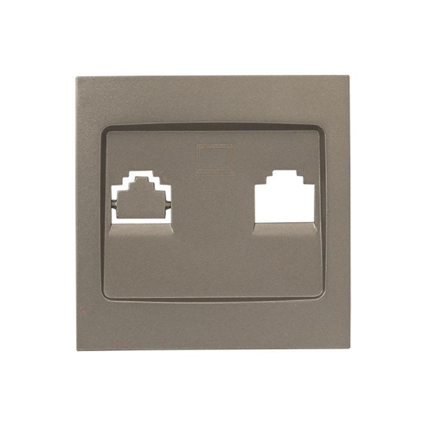 Валенсия лицевая панель розетки RJ-45 1-местная кашемир EKF PROxima ESK01-L-035-40 Валенсия лицевая панель розетки RJ-45 1-местная кашемир EKF PROxima ESK01-L-035-40