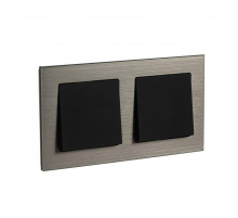 Рамка 2-постовая Systeme Electric AtlasDesign Nature Латунь ATN312202