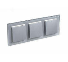 Рамка 3-постовая Systeme Electric AtlasDesign Nature алюминий ATN320303