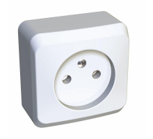 Розетка 2К Systeme Electric Этюд 16A 250V со шторками белая PA16-002B