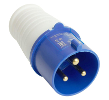 Вилка прямая ST-023 32А 220В 2P+PE IP44, PPG32-023-44, Stekker