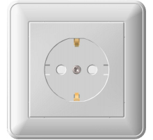 Розетка 2К+З Systeme Electric W59 16A 250V со шторками белая RS16-152-18