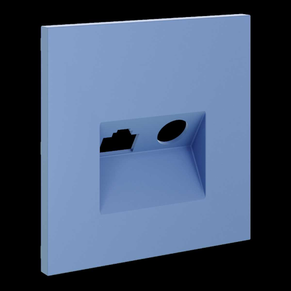 Накладка для розетки TV+RJ45 кат. 6, S70 (деним) Voltum VLS002715