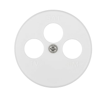 Накладка LK Studio для розетки TV+FM+SAT, 3 отверстия , бел., LK Vintage 885404-1