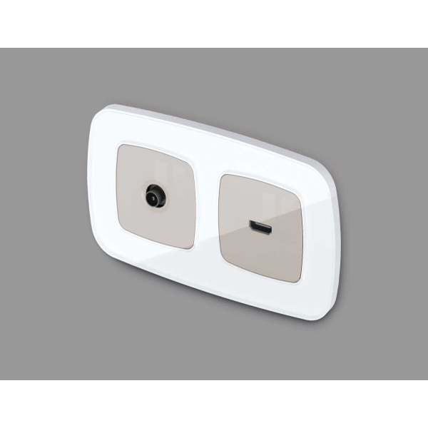 Лицевая панель ТВ-розетки AMBRELLA VOLT OP3730