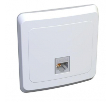 Розетка компьютерная RJ45 Systeme Electric Этюд 5e кат UTP белая KOMC-001B