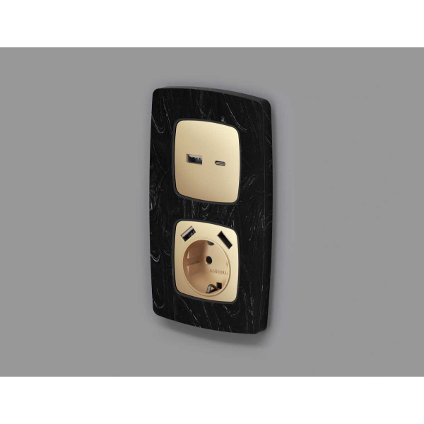 Лицевая панель розетки AMBRELLA VOLT OP6110