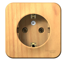 Розетка 2К+З Systeme Electric Blanca 16A 250V ясень BLNRA010115
