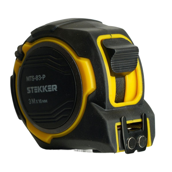 Рулетка, 3 м х 16 мм, магнит, II класс точности, двухстороннее нанесение, Stekker MTS-83-P 50209