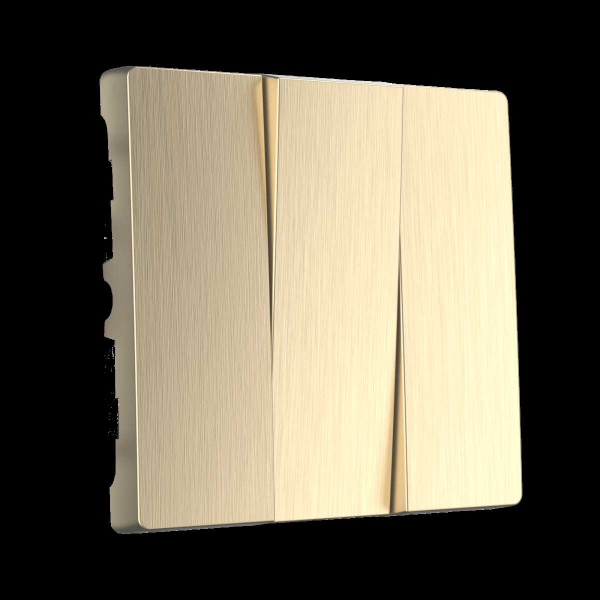 Набор клавиш для выключателя трехклавишного Werkel шампань рифленый W1139010 4690389160264