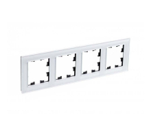 Рамка 4-постовая Systeme Electric AtlasDesign Nature белая ATN320104
