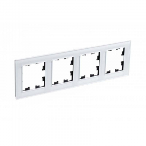 Рамка 4-постовая Systeme Electric AtlasDesign Nature белая ATN320104