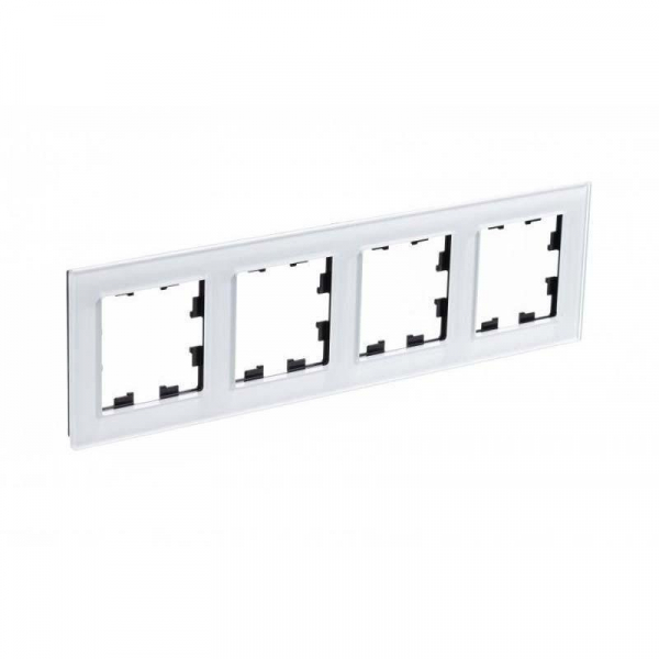 Рамка 4-постовая Systeme Electric AtlasDesign Nature белая ATN320104 Рамка 4-постовая Systeme Electric AtlasDesign Nature белая ATN320104