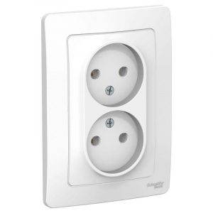Розетка двойная 2К Systeme Electric Blanca 16A 250V белая BLNRS000021