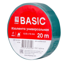 Изолента класс В (0,13х15мм) (20м.) зеленая EKF Basic plc-iz-b-g