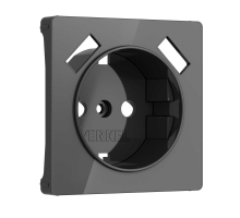 Накладка для розетки USB Werkel графит акрил W1179544 4690389197574