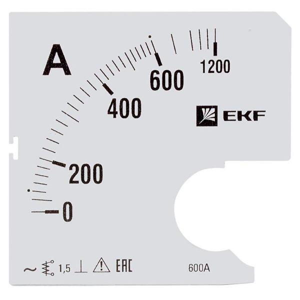 Шкала сменная для A961 600/5А-1,5 EKF PROxima s-a961-600