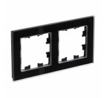 Рамка 2-ая Systeme Electric AtlasDesign Nature Стекло черный ATN321002