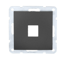 Накладка LK Studio с суппортом розетки компьютерной RJ (черный бархат) LK80 846108-0