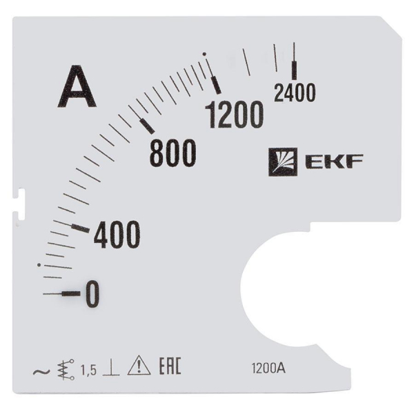 Шкала сменная для A721 1200/5А-1,5 EKF PROxima s-a721-1200 Шкала сменная для A721 1200/5А-1,5 EKF PROxima s-a721-1200
