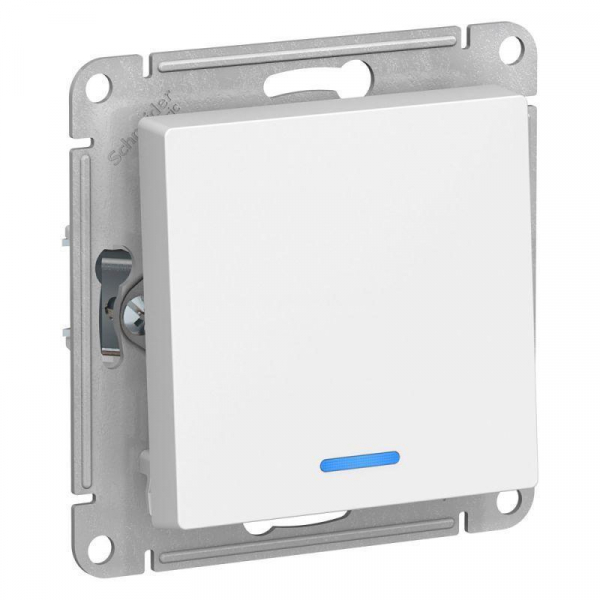 Выключатель одноклавишный Systeme Electric AtlasDesign 10A 250V с подсветкой белый ATN000113 Выключатель одноклавишный Systeme Electric AtlasDesign 10A 250V с подсветкой белый ATN000113
