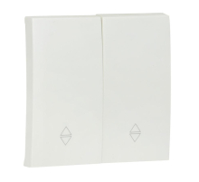 Валенсия лицевая панель выключателя 2-кл. проходного 10А жемчуг EKF PROxima ESV10-L-027-50