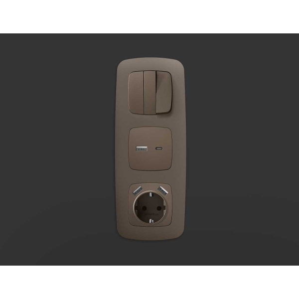 Лицевая панель розетки AMBRELLA VOLT OP6390