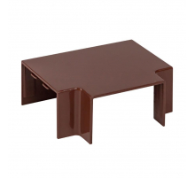 Угол T-образный (40х25) (4 шт) темное дерево EKF-Plast tchd-40-25x4