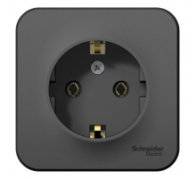 Розетка 2К+З Systeme Electric Blanca 16A 250V антрацит BLNRA010116