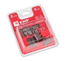 Клемма СМК 221-412 2 отверстия 0.2-4.0 мм2 блистер (5шт.) EKF PROxima plc-smk-221-412b