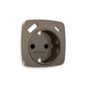 Лицевая панель розетки AMBRELLA VOLT OP6400