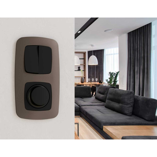 Лицевая панель диммера AMBRELLA VOLT OP8055