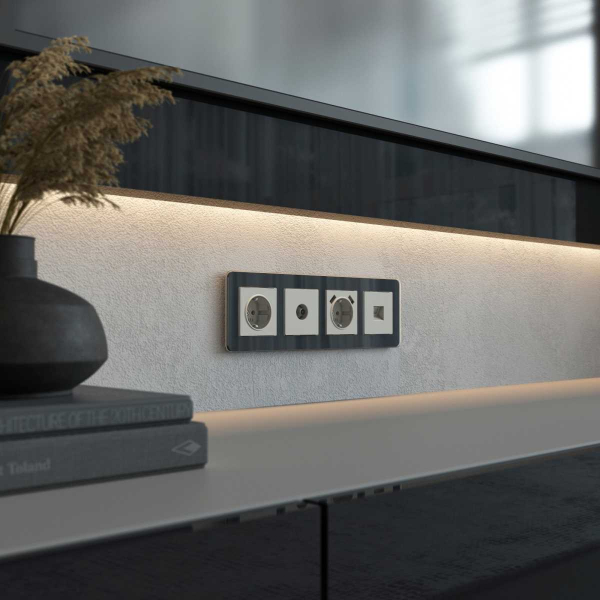 ТВ-розетка оконечная (дымчатый) W1283004/ a069469