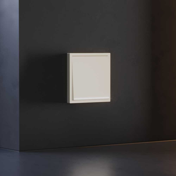 Клавиша для выключателя/переключателя одноклавишного с подсветкой, S70 (хлопок) Voltum VLS000213