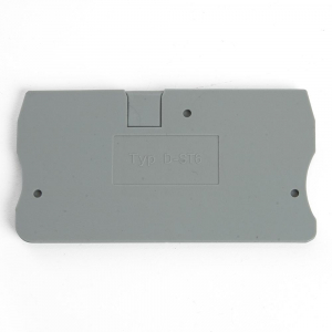 LD560-1-100 Торцевая заглушка для ЗНИ LD552 10 мм²  (JXB ST 10), серый STEKKER