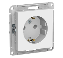 Розетка 2К+З Systeme Electric AtlasDesign 16A 250V белая ATN000143