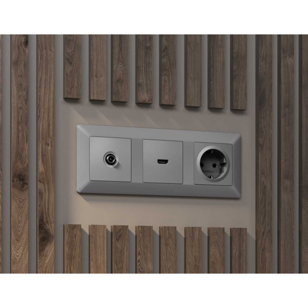 Лицевая панель ТВ-розетки AMBRELLA VOLT AP5130