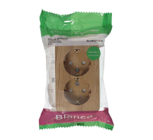 Розетка двойная 2К+З Systeme Electric Blanca 16A 250V со шторками ясень BLNRA011215