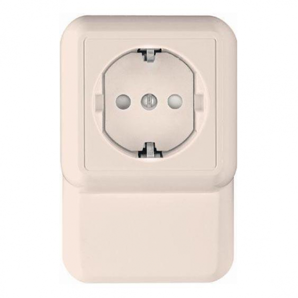 Розетка плинтусная 2К+З Systeme Electric Прима 16A 250V со шторками белая RA16-003-2M-B Розетка плинтусная 2К+З Systeme Electric Прима 16A 250V со шторками белая RA16-003-2M-B