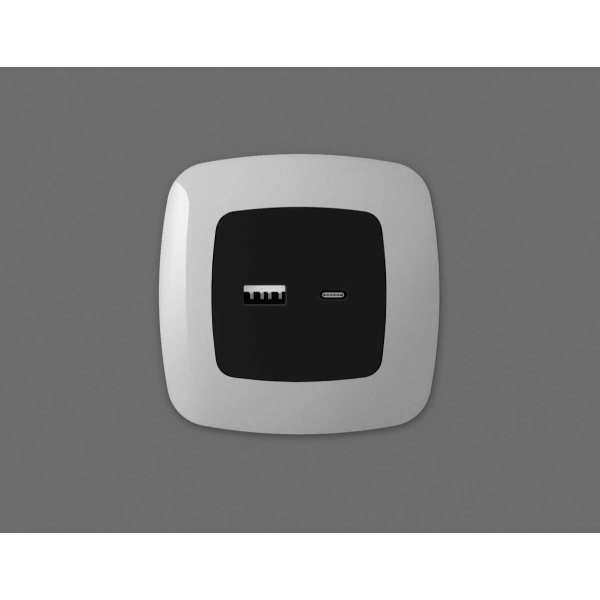 Лицевая панель розетки AMBRELLA VOLT OP8110