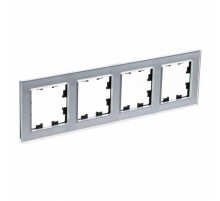 Рамка 4-постовая Systeme Electric AtlasDesign Nature алюминий ATN320304