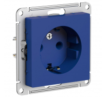 Розетка 2К+З Systeme Electric AtlasDesign 16A 250V аквамарин ATN001143