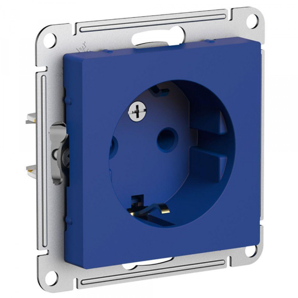 Розетка 2К+З Systeme Electric AtlasDesign 16A 250V аквамарин ATN001143 Розетка 2К+З Systeme Electric AtlasDesign 16A 250V аквамарин ATN001143