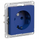 Розетка 2К+З Systeme Electric AtlasDesign 16A 250V аквамарин ATN001143