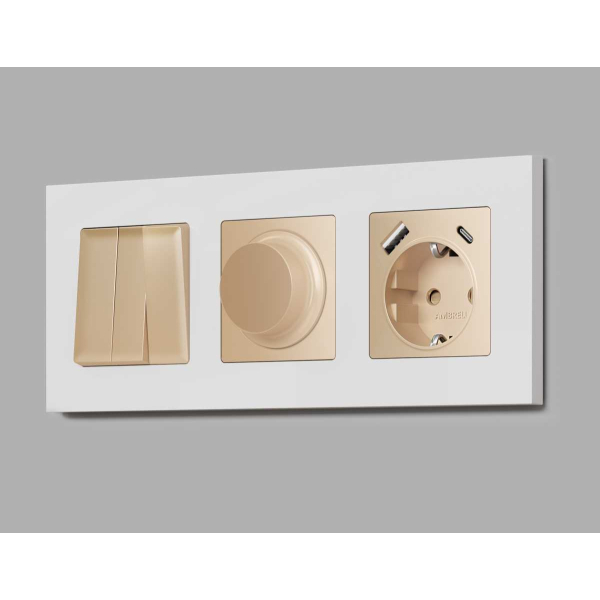 Лицевая панель диммера AMBRELLA VOLT AP6055