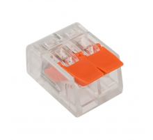 Универсальная компактная клемма СМК 221-412, 2-проводная до 4,0 мм² (20 шт./уп.) REXANT 07-5202-20