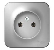 Розетка 2К Systeme Electric Blanca 16A 250V алюминий BLNRA000113