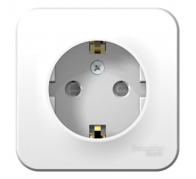 Розетка 2К+З Systeme Electric Blanca 16A 250V со шторками белая BLNRA011101