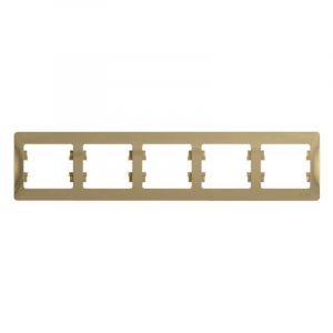 Рамка 5-постовая Systeme Electric Glossa титан GSL000405