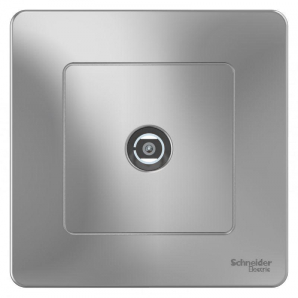 ТВ-розетка Systeme Electric Blanca алюминий BLNTS000013 ТВ-розетка Systeme Electric Blanca алюминий BLNTS000013